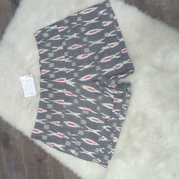 PASSION LILIE  "Betty" Ikat Chambray Shorts ~ NWT - Picture 4 of 13